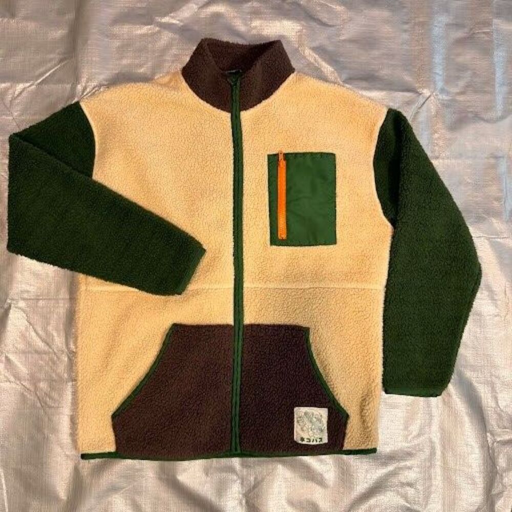 BoxLunch Studio Ghibli My Neighbor Totoro Sherpa Fleece Jacket Unisex XS Catbus